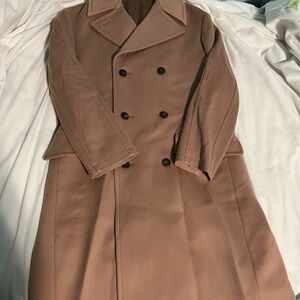 Women’s Faconnable Double-Breasted Tan Coat